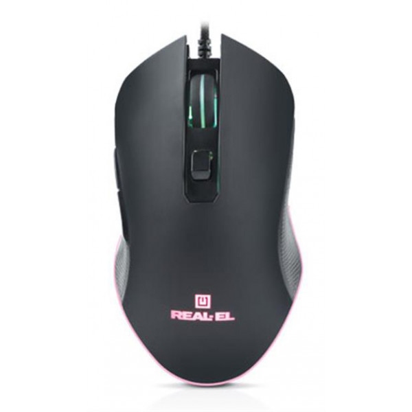 Миша дротова ігрова REAL-EL RM-550 Black USB