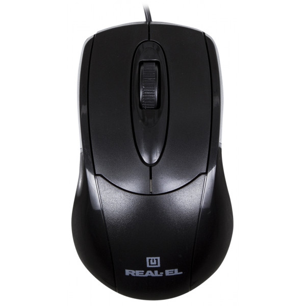 Миша дротова REAL-EL RM-207 USB Black