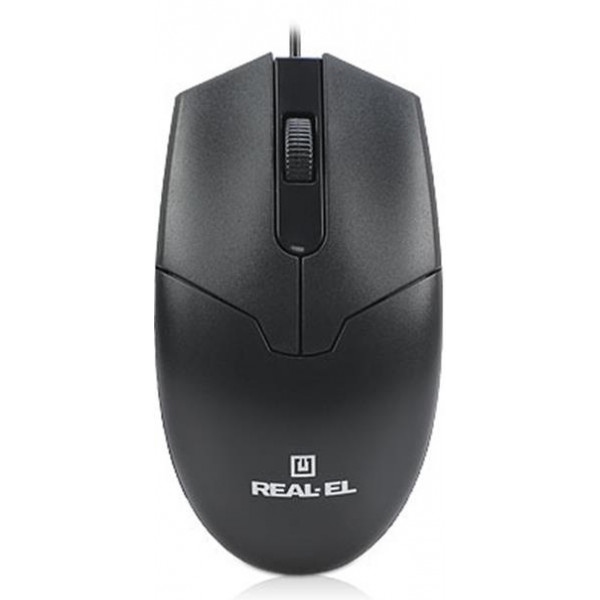 Миша дротова REAL-EL RM-208 Black USB