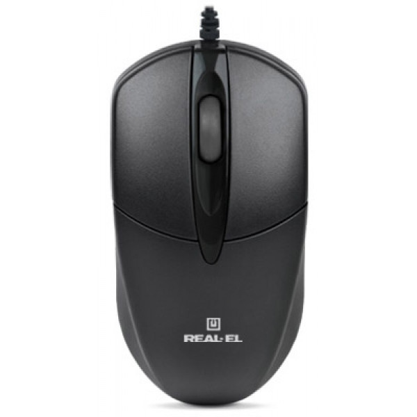 Миша дротова REAL-EL RM-211 USB Black