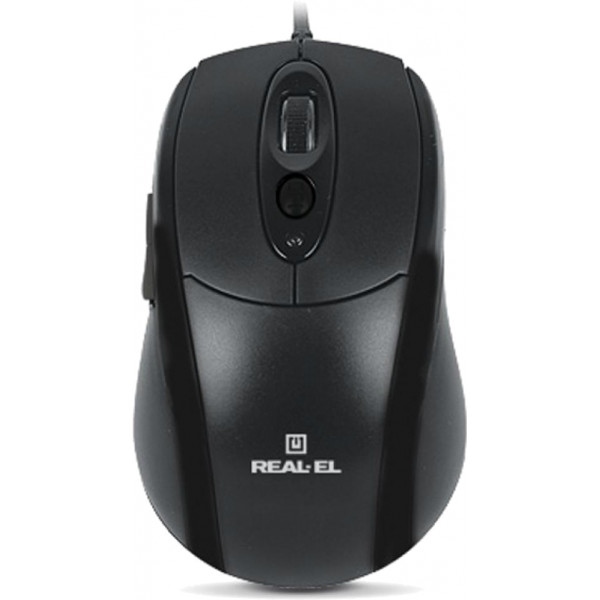 Миша дротова REAL-EL RM-290 USB Black