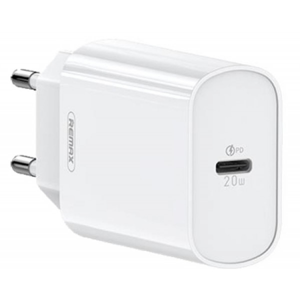 Мережевий зарядний пристрій Remax Jane Series 20W RP-U70 W 1USB 3А White (RP-U70 W)