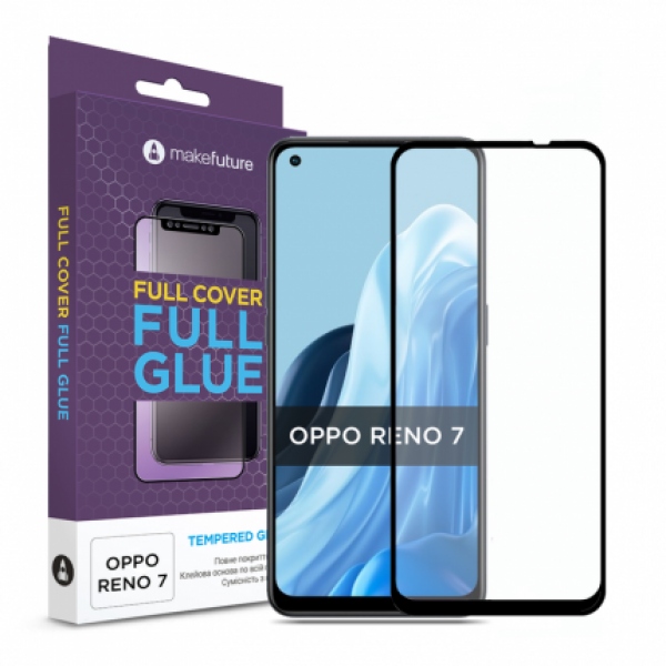 Захисне скло для смартфону MakeFuture Full Cover Oppo Reno7 (MGF-OPR7)