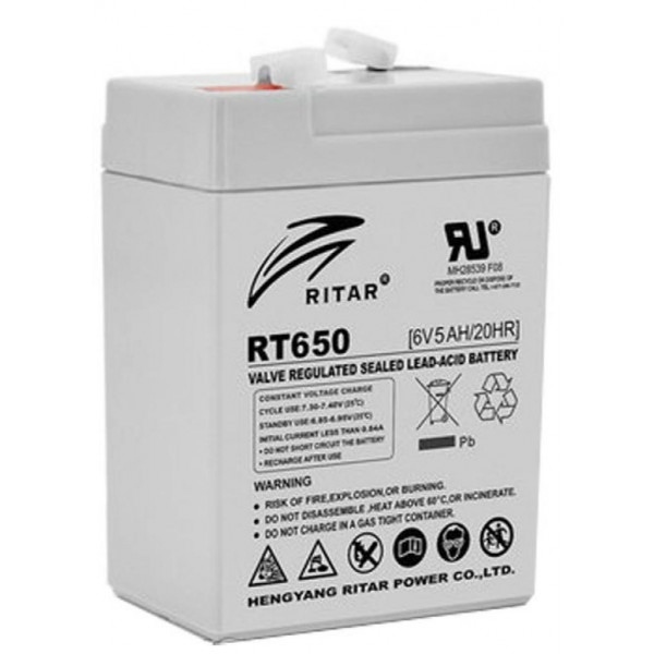 Акумулятор для ДБЖ Ritar AGM RT650 6V-5Ah