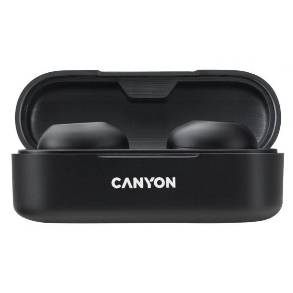 Навушники вкладиші бездротові TWS Canyon CNE-CBTHS1B Black