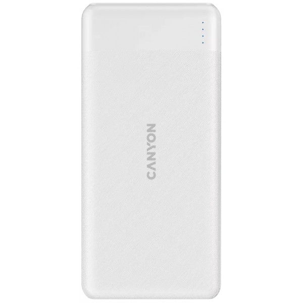 Батарея мобільна Canyon PB-109 10000mAh PD QC White (CNE-CPB1009W)