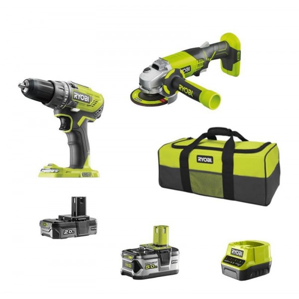 Набір електроінструментів Ryobi ONE+ R18DDAG-252S