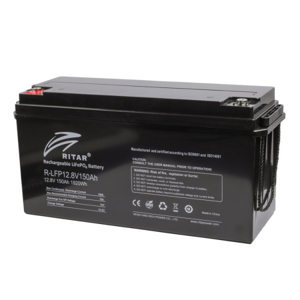 Акумулятор для ДБЖ Ritar 12V 150 Ah (R-LFP12.8V150Ah)