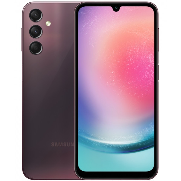 Смартфон Samsung Galaxy A24 6/128Gb Dark Red (SM-A245FDRVSEK)