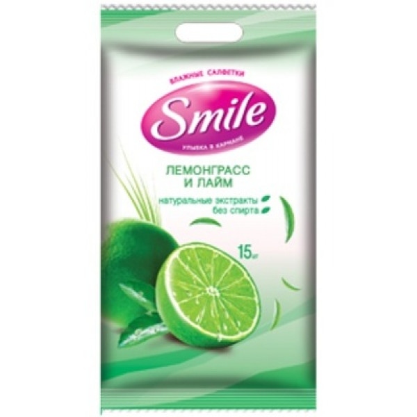 Серветки гігієнічні вологі Smile фрукти