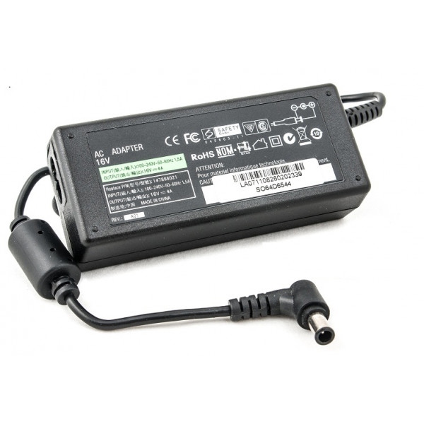Зарядний пристрій для ноутбука PowerPlant Sony 220V 16V 64W 4A (SO64D6544)