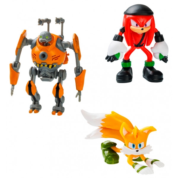 Колекційна фігурка Sonic Prime ЕГГФОРСЕР, НАКЛЗ, ТЕЙЛЗ (SON2020A)