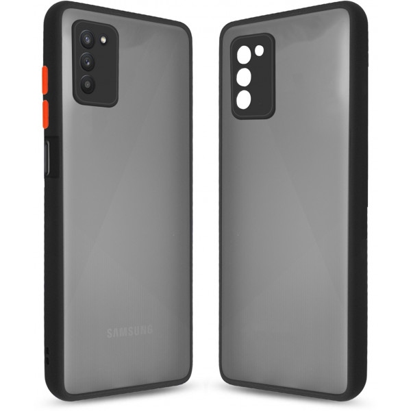 Чохол для смартфону MakeFuture Frame Matte PC+TPU Samsung A03s Black (MCMF-SA03SBK)