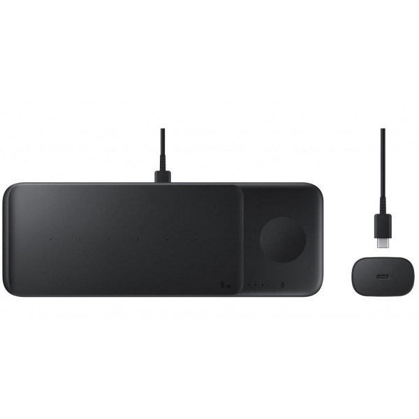 Зарядний пристрій Samsung EP-P6300TBRGRU Wireless Charger Trio Black