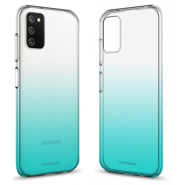 Чохол для смартфону MakeFuture Gradient Clear TPU Samsung A03s Azure (MCG-SA03SAZ)
