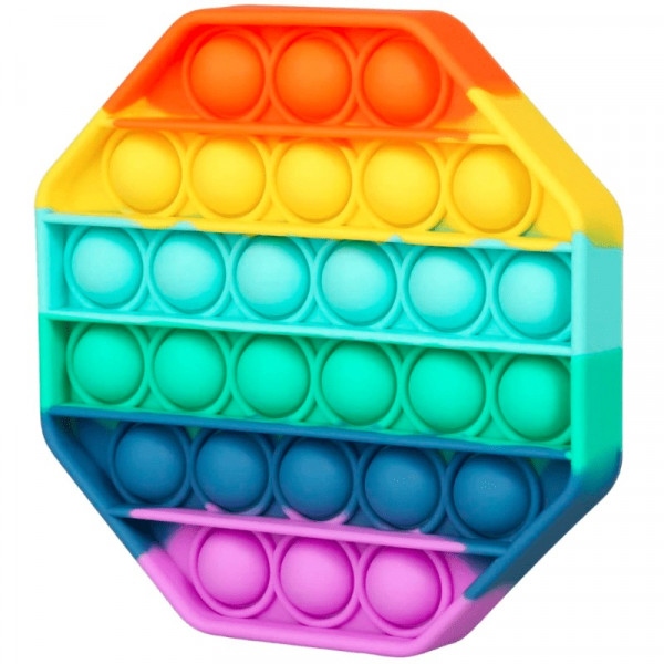 Стретч-антистрес Sibelly Pop It Rainbow Octagon (SB-PPIT-RNB-OCT)