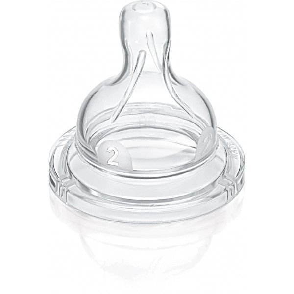 Малий потік соска дитяча латексна Philips Avent Classic 2 шт. 1+ (SCF632/27)
