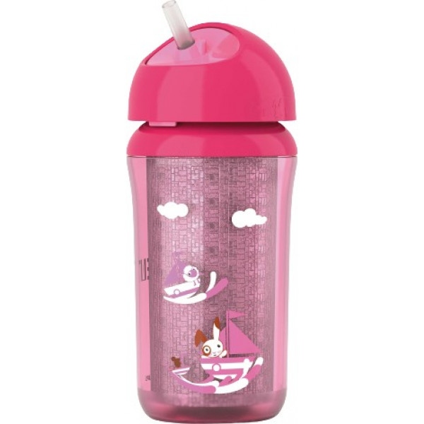 Поїльник-непроливайка дитячий Philips Avent з трубочкою 260 мл 2 шт. (SCF766/00)