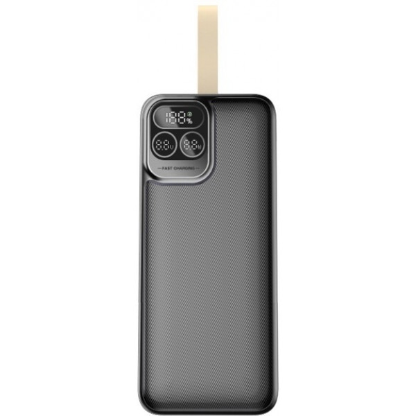 Батарея мобільна Golf P53 30000mah Black (PD20W+QC22.5W)