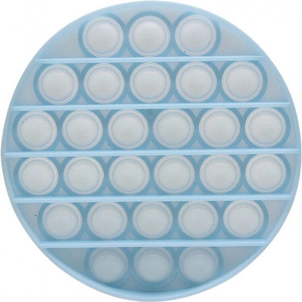 Стретч-антистрес Rodent Pioneer Pop It Luminous blue circle Plastic bag (SD-GT-C015)