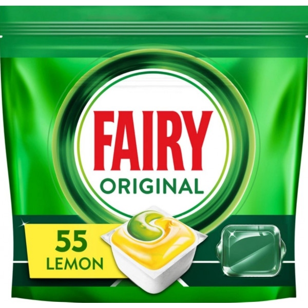 Таблетка для посудомийної машини Fairy Оріджінал Все в Одному З аром лимону 55шт