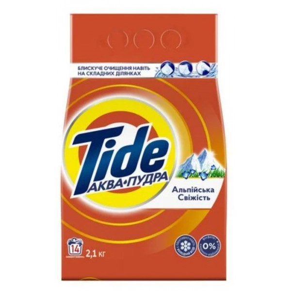 Пральний порошок Tide Аква-Пудра Альпійська Свіжість 2,1кг