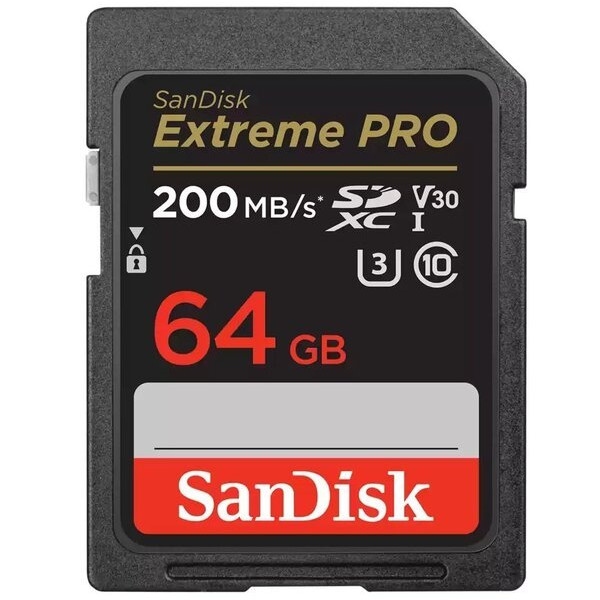 Карта пам'яті SanDisk SD 64GB C10 UHS-I U3 Extreme Pro V30 (SDSDXXU-064G-GN4IN)