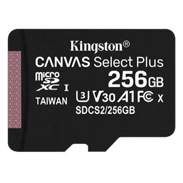 Карта пам'яті Kingston microSDXC 256GB C10 UHS-I Canvas Select Plus (SDCS2/256GBSP)