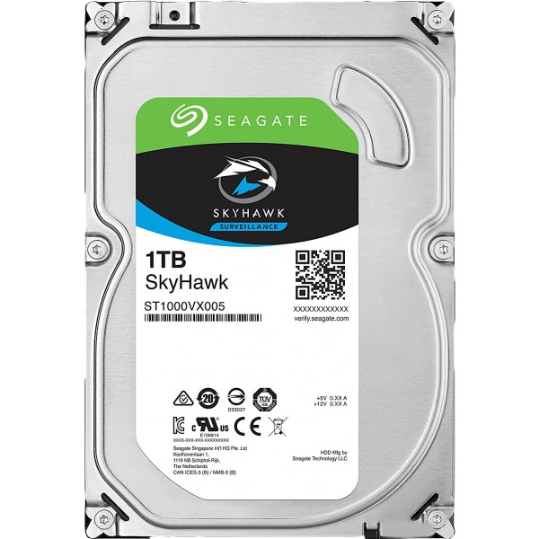 Жесткий диск внутренний Seagate SkyHawk HDD 1TB 5900rpm 64MB ST1000VX005 3.5 SATAIII