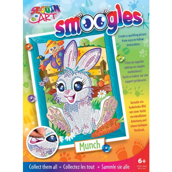 Набір для творчості з паєток Sequin Art Smoogles Зайчик (SA1814)