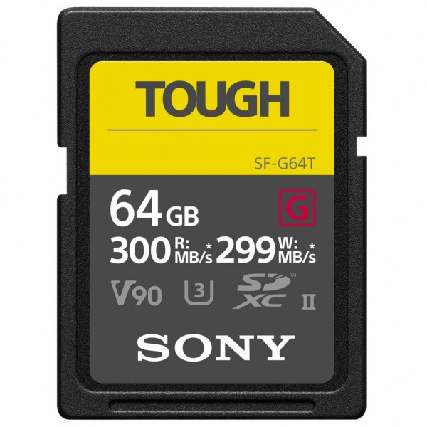 Карта пам'яті Sony 64GB SDXC C10 UHS-II U3 V90 Tough (SF64TG)
