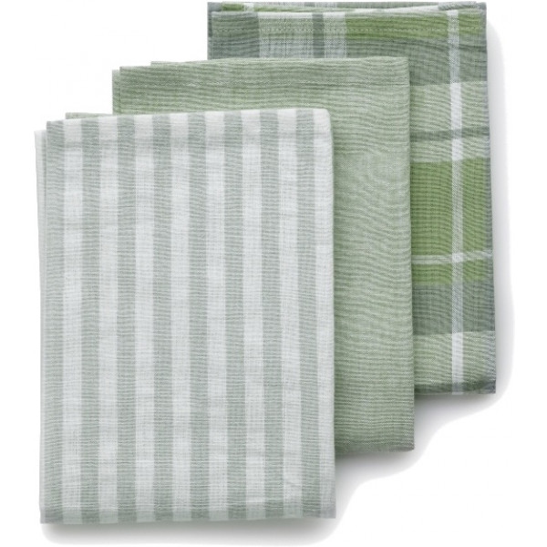 Рушник кухонний Kela Pasado 65x45 см 3 шт. Green (15969)