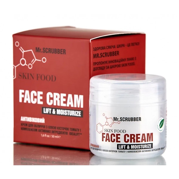 Крем для обличчя Mr.Scrubber Skin Food Idealift з олією кісточок томата 50мл