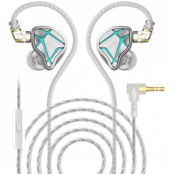 Навушники вкладиші дротові Knowledge Zenith ESX Silver Mic