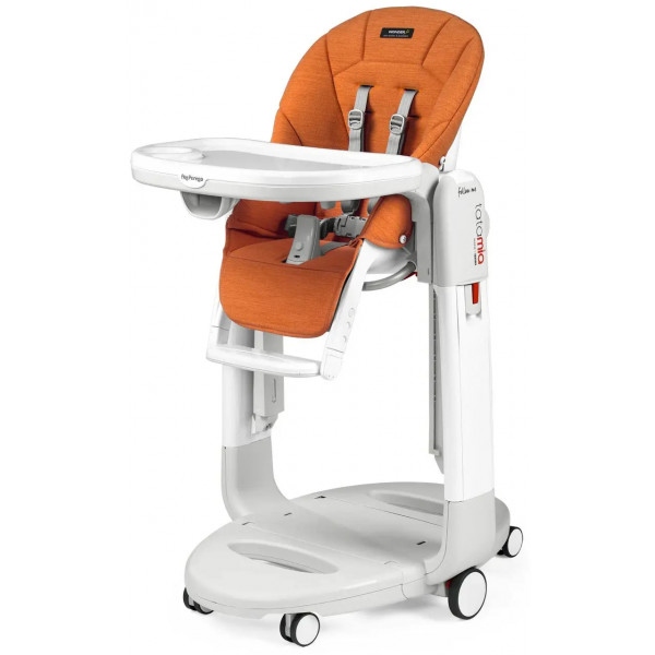 Стільчик-качалка для годування Peg-Perego Tatamia Follow Me Wonder Orange (плямостійкий помаранчевий)