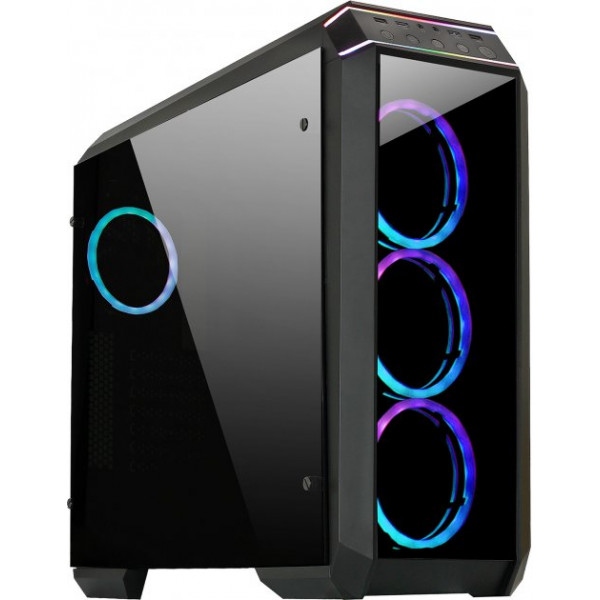 Корпус Chieftec STALLION II GP-02B-OP 4x120mm A-RGB, ATX без БЖ