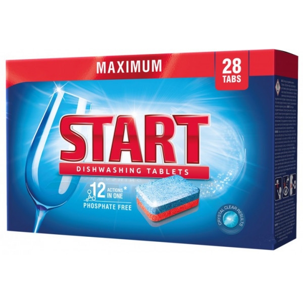 Таблетка для посудомийної машини Start MAXIMUM 28 шт