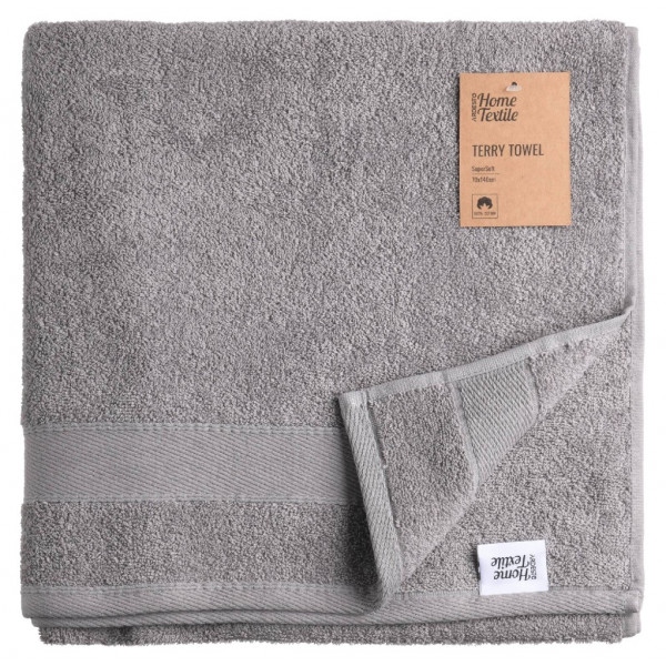 Рушник банний Ardesto махрове SuperSoft сірий 70х140 см (ART2270SL)