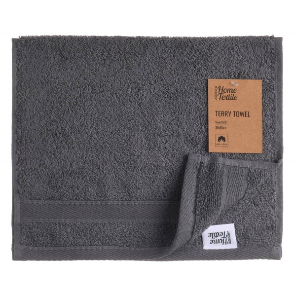 Рушник для рук Ardesto махрове SuperSoft графіт 30х50 см (ART2230MC)