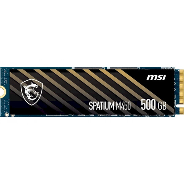 SSD-накопичувач внутрішній MSI Spatium M450 500GB M.2 2280 PCIe 4.0 x4 NVMe 3D NAND TLC (S78-440K190-P83)