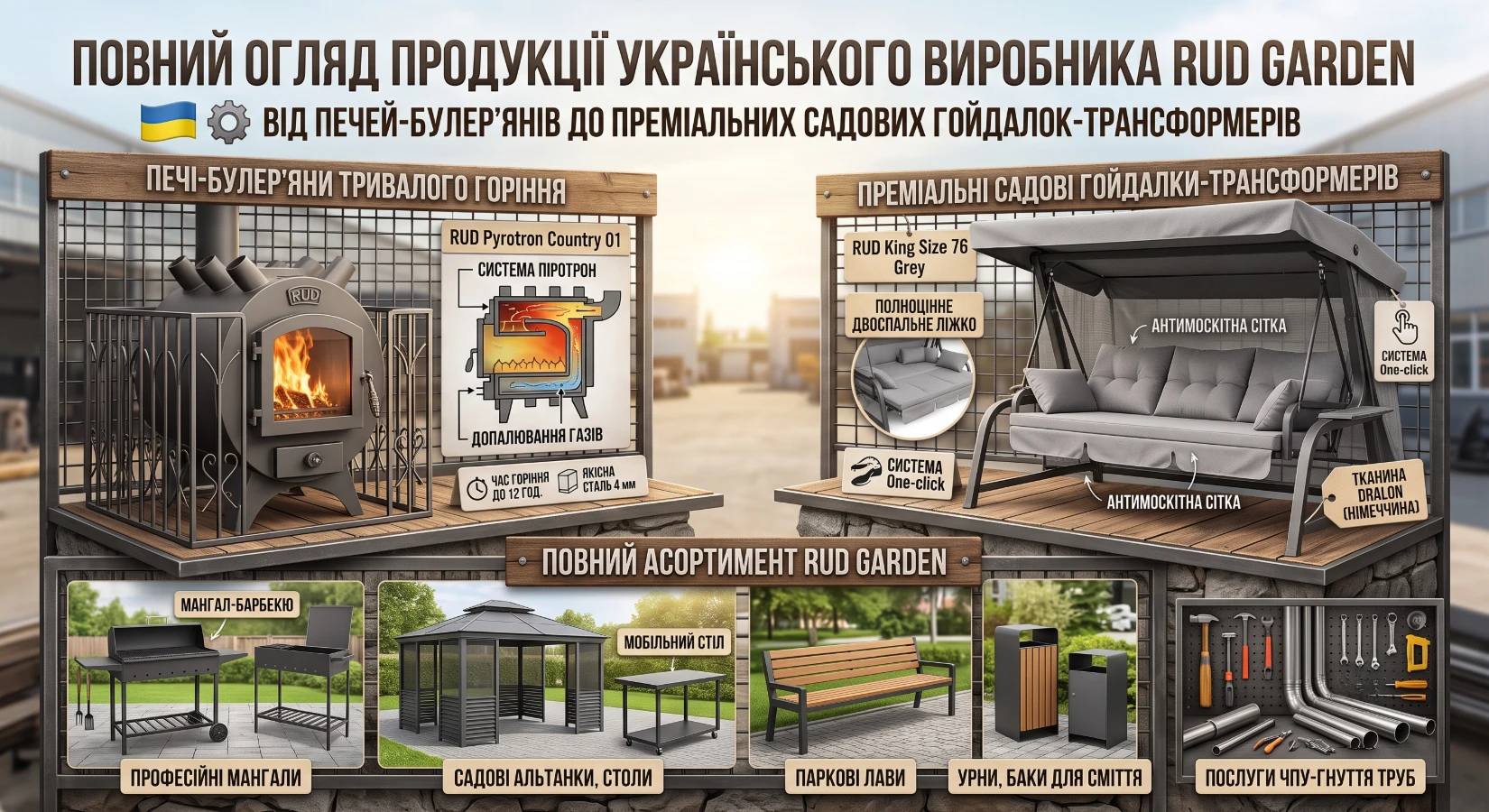 Тепло взимку, комфорт влітку: як RUD Garden облаштовує заміський відпочинок цілий рік