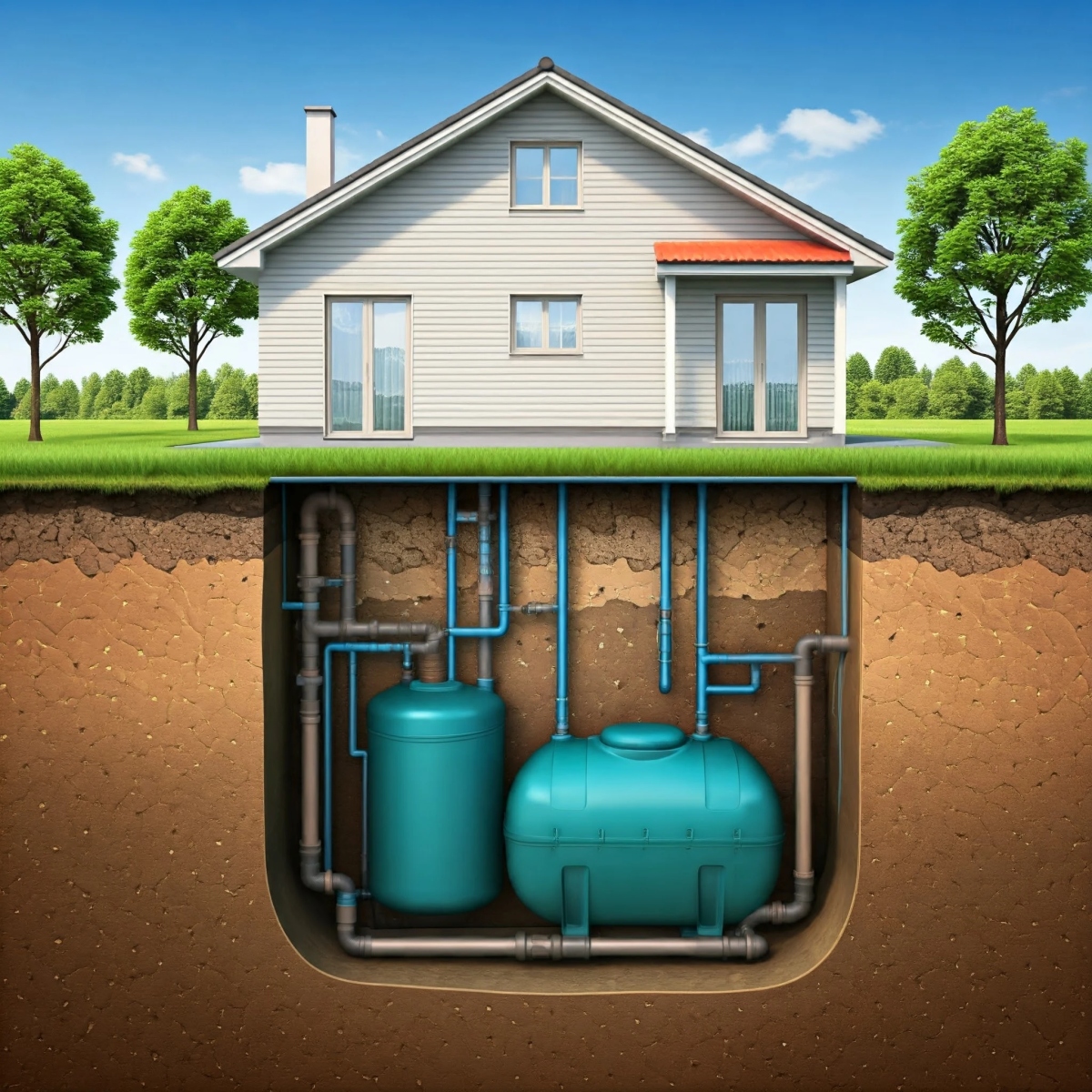 Канализация в частном доме