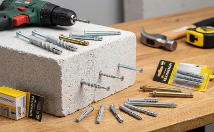 Какие дюбеля используют для газобетона?