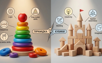 Пирамидка vs кубики: чем отличаются развивающие эффекты
