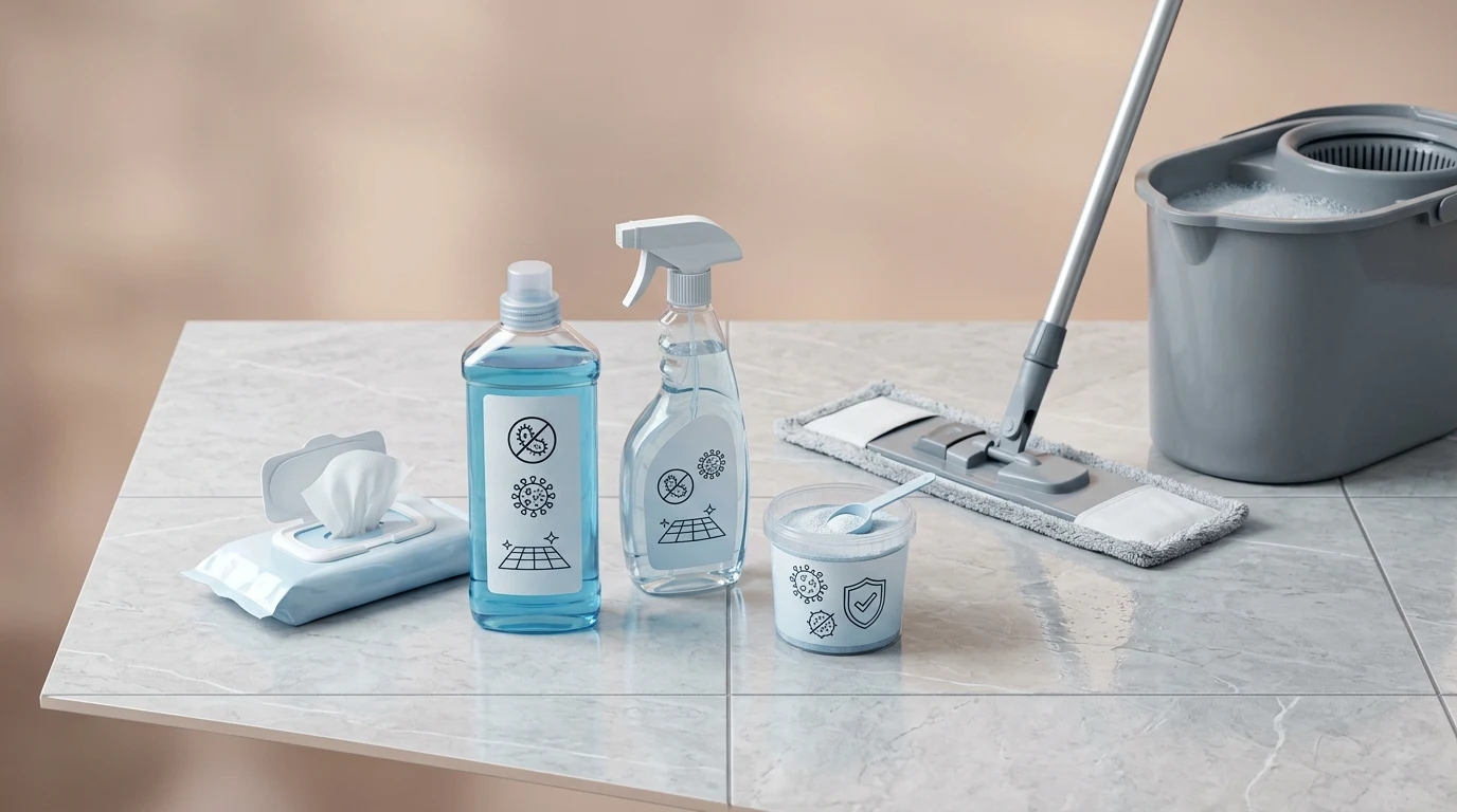 Средства для дезинфекции пола: виды, составы и принцип действия