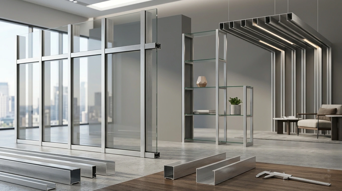 Швеллер алюминиевый в современных архитектурных и интерьерных решениях