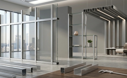 Швеллер алюминиевый в современных архитектурных и интерьерных решениях